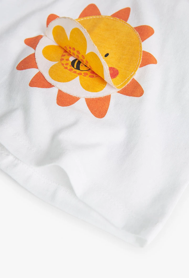 Pack bébé blanc en maille combinée