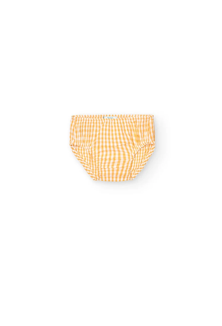 Robe en popeline à carreaux pour bébé