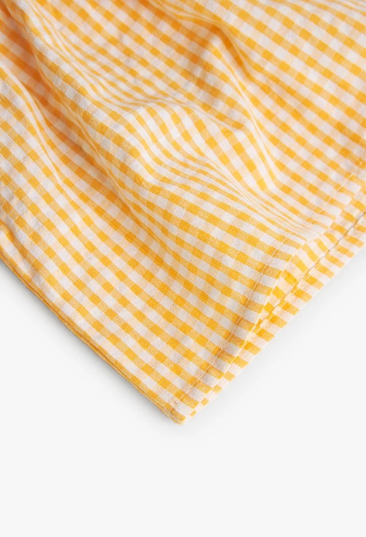 Robe en popeline à carreaux pour bébé