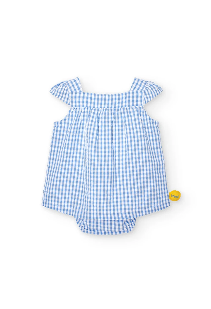Robe en popeline à carreaux pour bébé