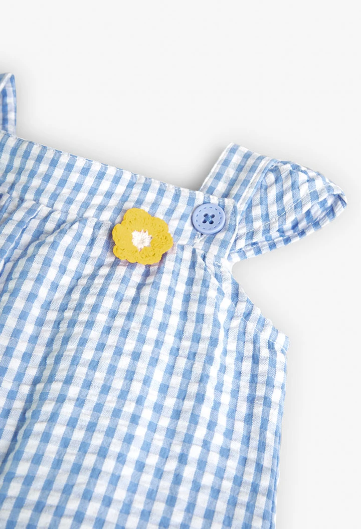 Robe en popeline à carreaux pour bébé