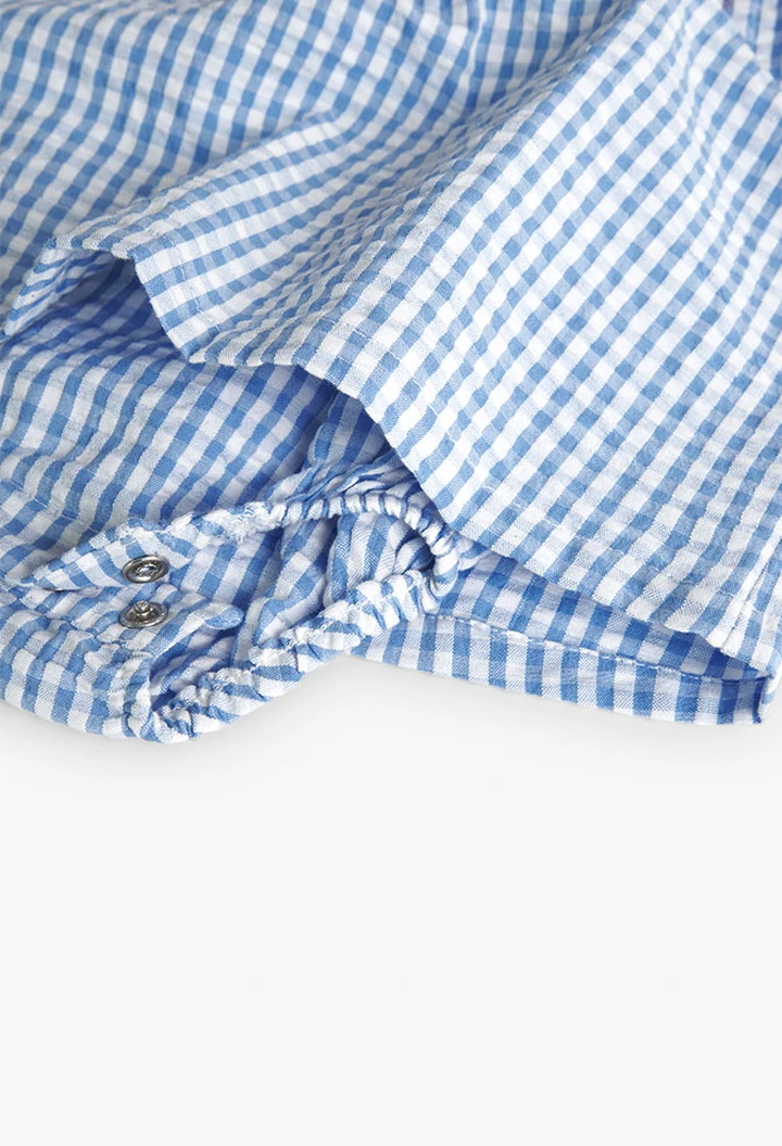 Robe en popeline à carreaux pour bébé