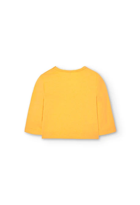 Camiseta de punto de bebé en amarillo