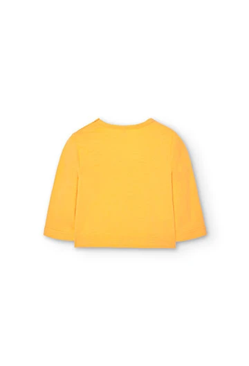 Camiseta de punto de bebé en amarillo