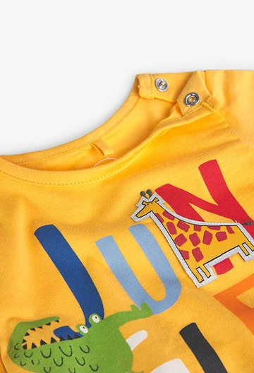 Strick-Shirt für Babies, in Farbe Gelb
