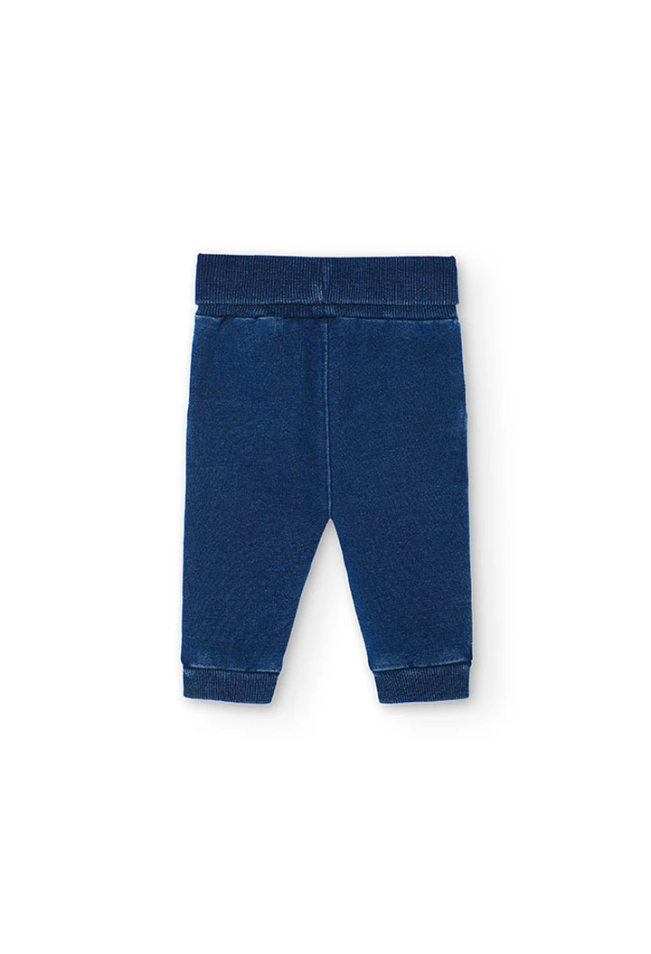 Pantalon molleton bleu pour bébé garçon