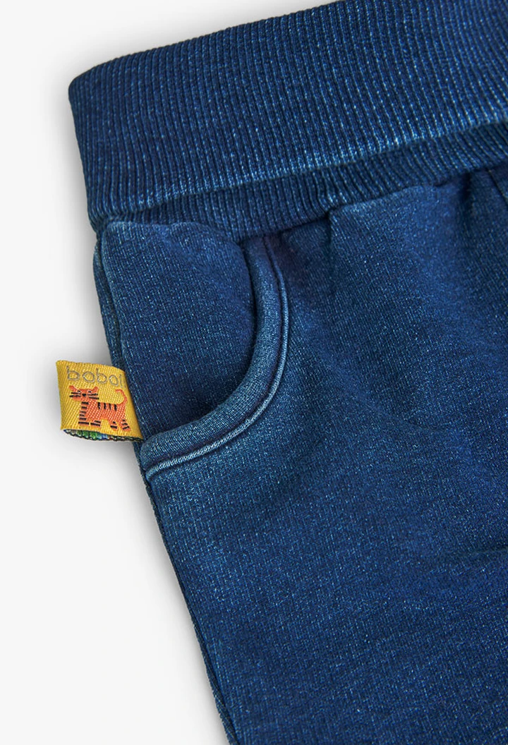 Pantalon molleton bleu pour bébé garçon