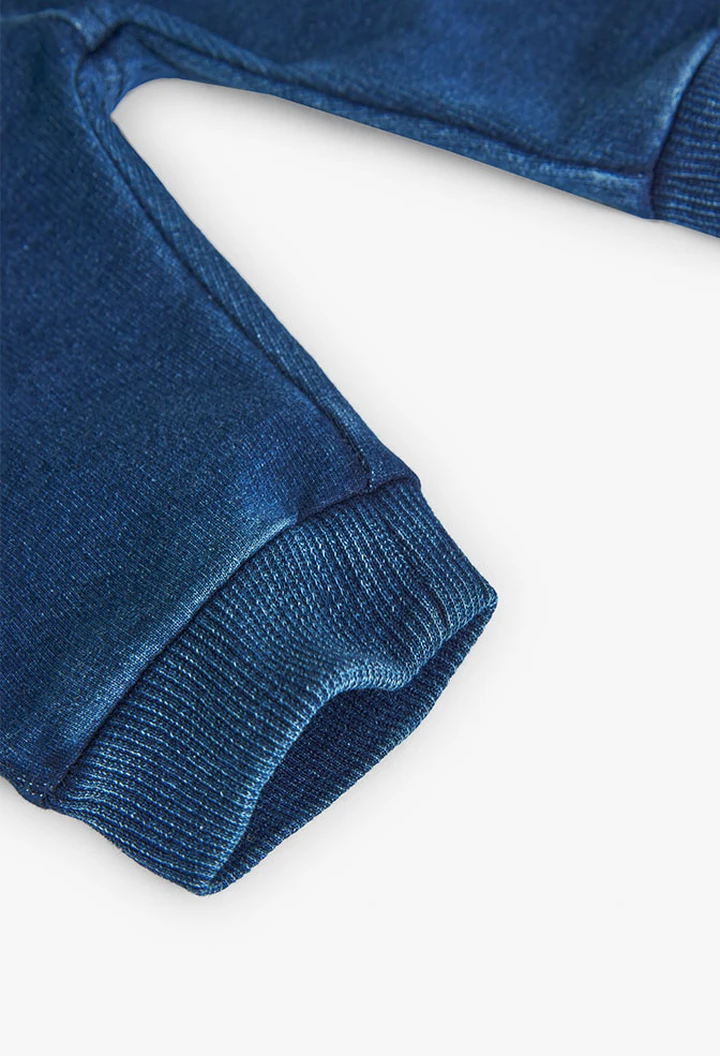 Pantalon molleton bleu pour bébé garçon