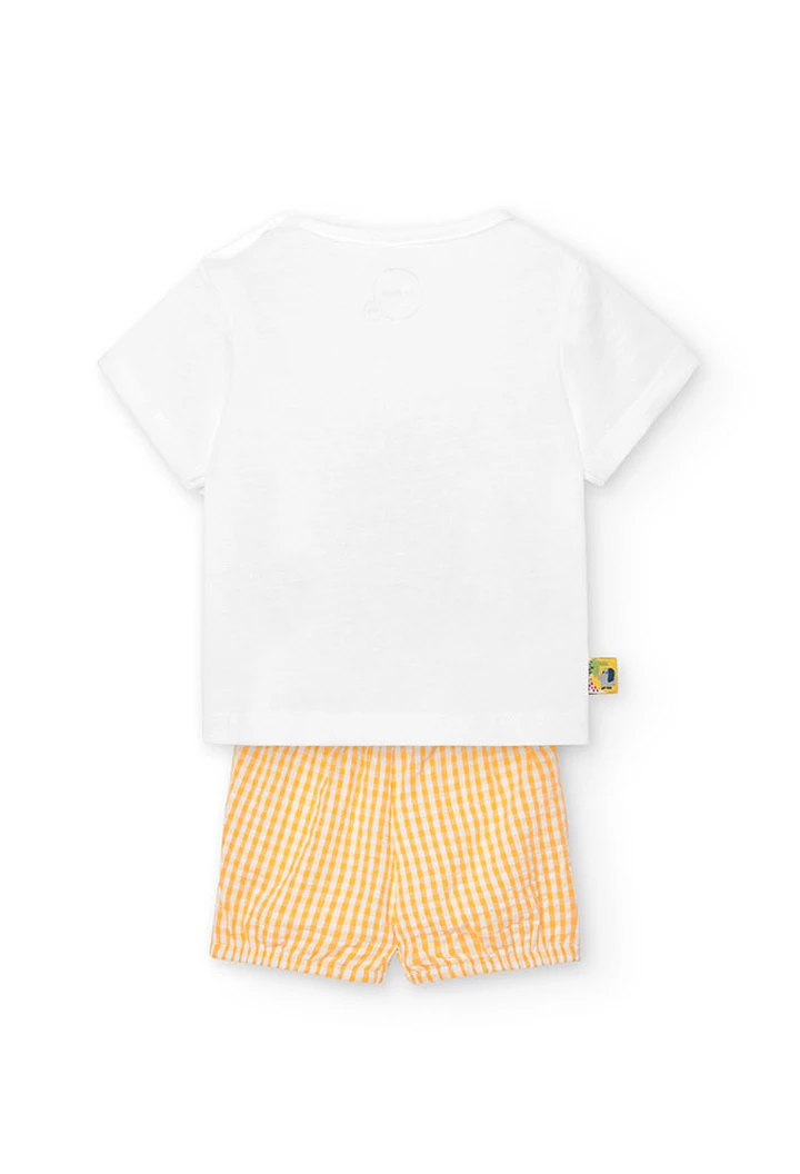 Pack bébé blanc en maille combinée