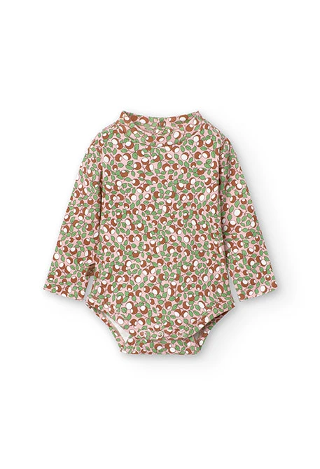 Ensemble de body et robe chasuble pour bébé fille avec imprimé d\'ours