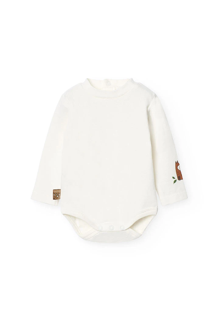 Ensemble de body et salopette en coton pour bébé garçon en blanc