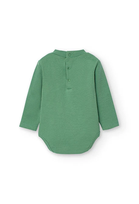 Ensemble de t-shirt et salopette en peluche pour bébé garçon en vert