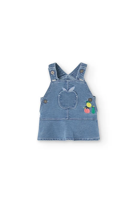 Set di abito in maglia per neonata in colore giallo