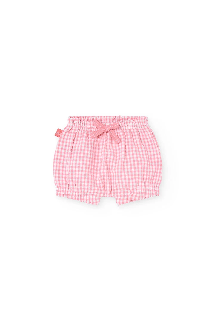 Baby girl's white knit set