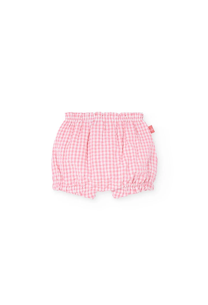 Completo in maglia per bambina neonata in colore bianco