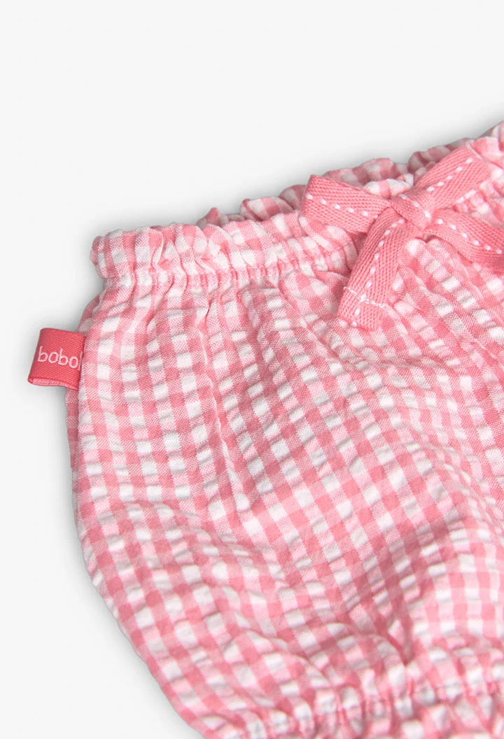 Completo in maglia per bambina neonata in colore bianco