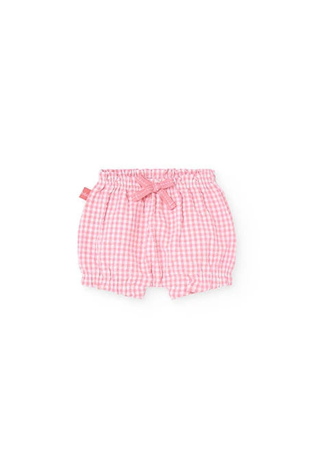 Completo in maglia per bambina neonata in colore bianco