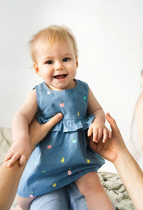 Robe pour bébé fille avec imprimé