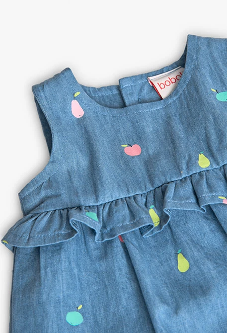 Robe en maille pour bébé fille avec imprimé