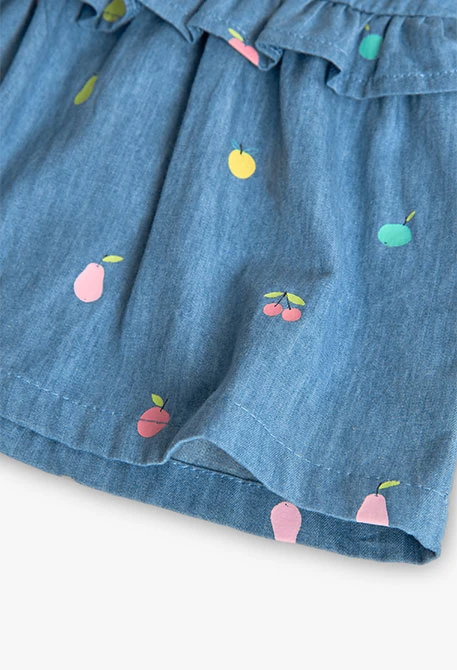 Robe en maille pour bébé fille avec imprimé
