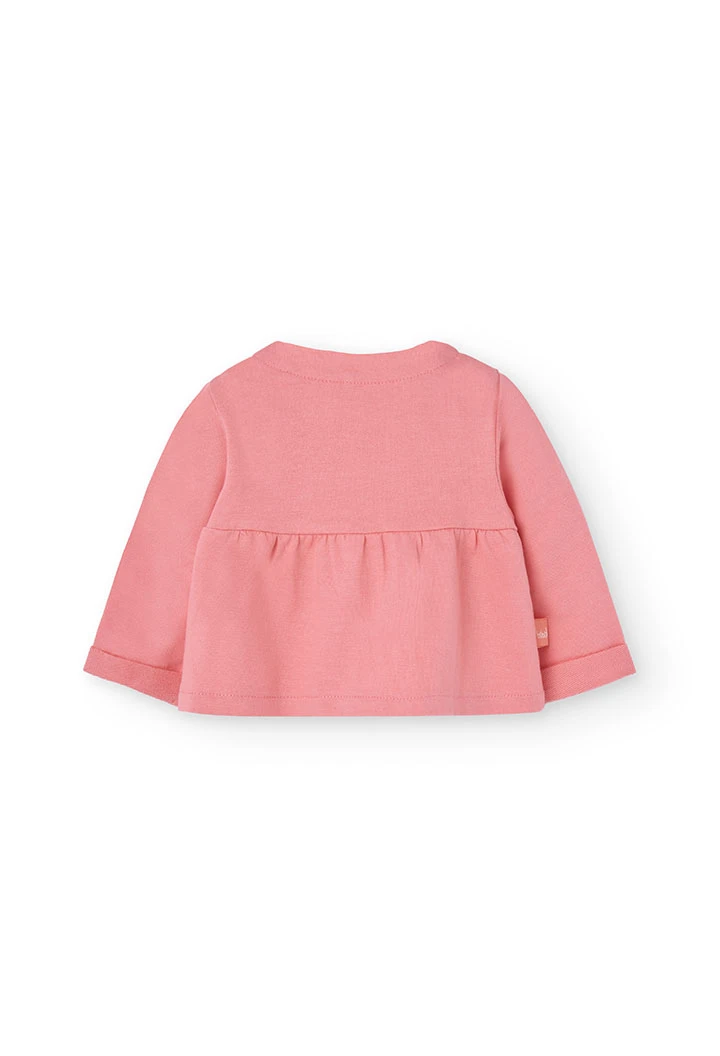 Cardigan per neonata di colore rosa