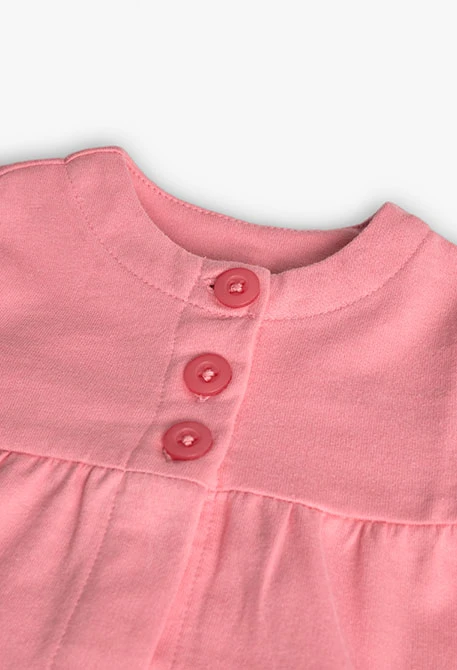 Chaqueta de punto para bebé niña en color rosa