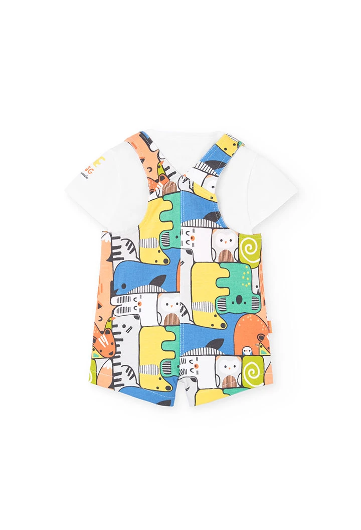 Set di t-shirt di maglia per neonato in colore salmone