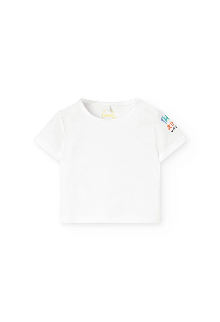 Set di t-shirt di maglia per neonato in colore salmone