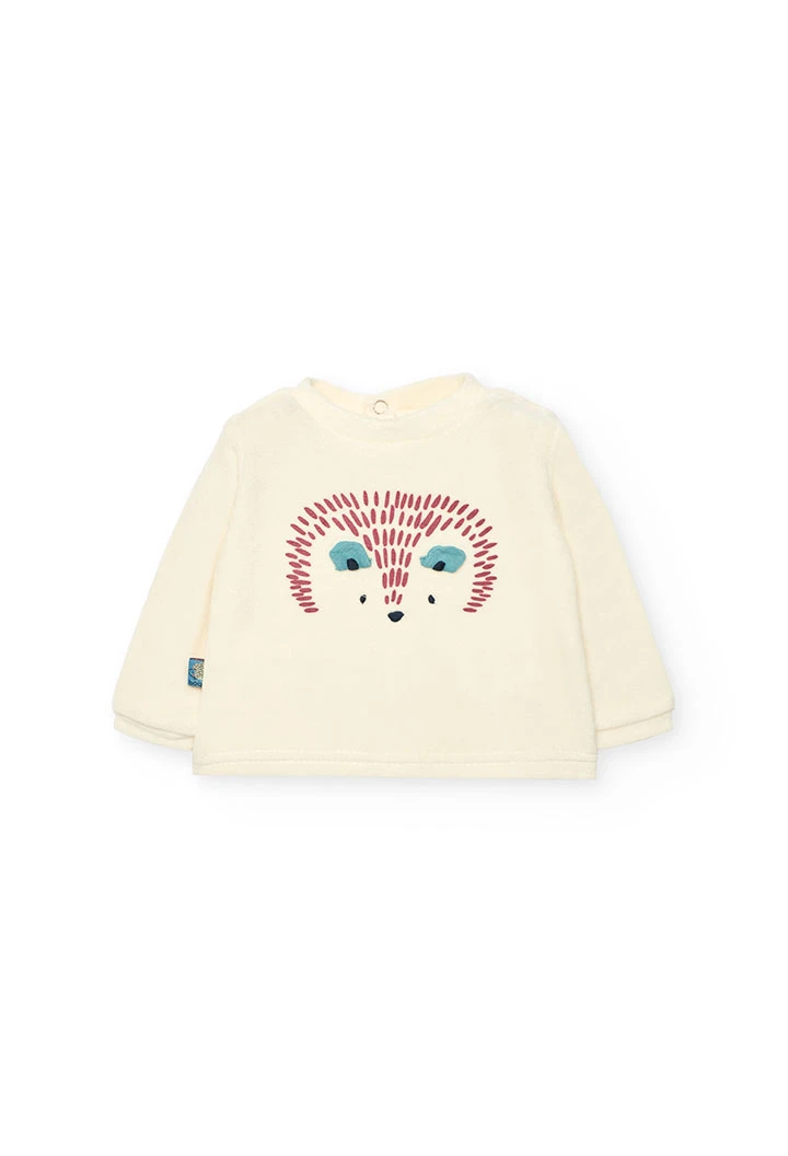 Conjunto de bebé punto animal de rayas