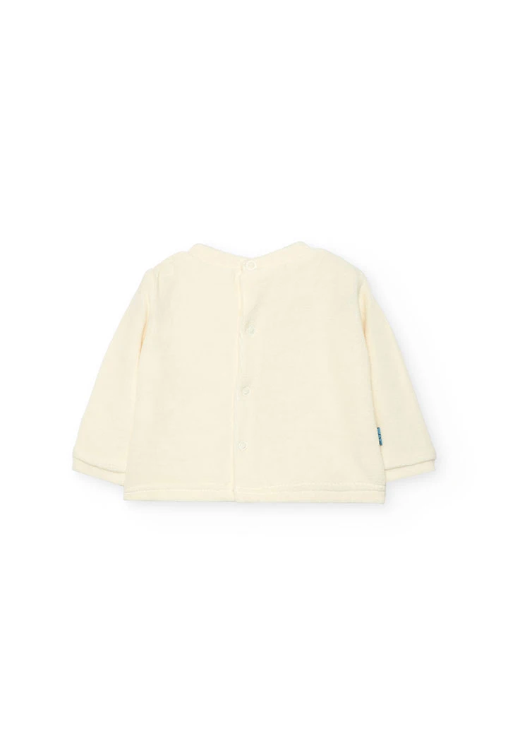 Gestreiftes Tier-Babyset aus Strick