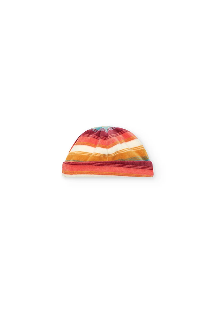 Gestreiftes Tier-Babyset aus Strick