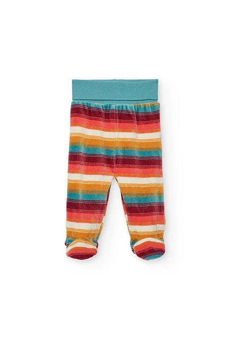 Gestreiftes Tier-Babyset aus Strick