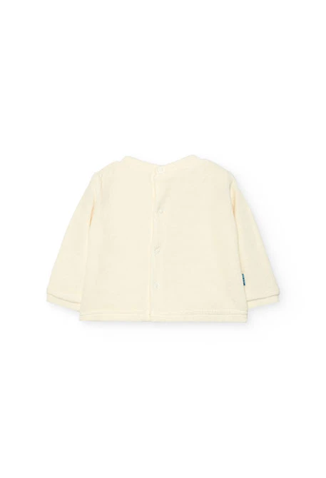 Gestreiftes Tier-Babyset aus Strick