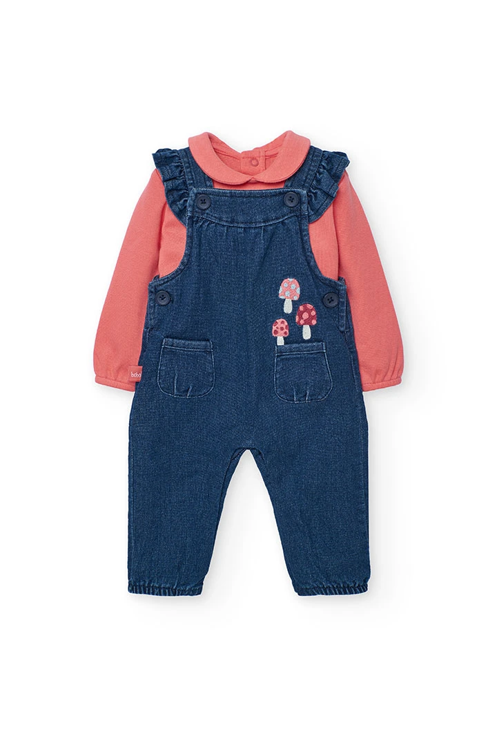 Blaues Strickset für Babys
