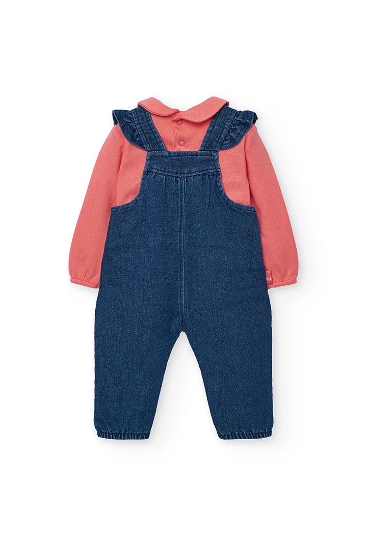 Blaues Strickset für Babys