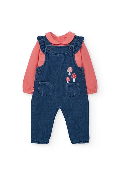 Ensemble bébé en tricot bleu