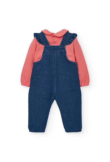 Ensemble bébé en tricot bleu