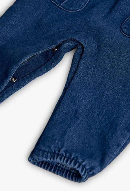 Ensemble bébé en tricot bleu