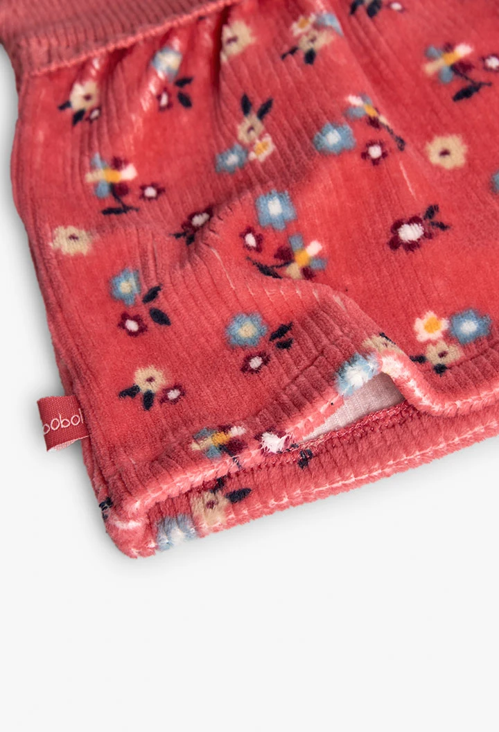 Abito rosa con fiori per neonati