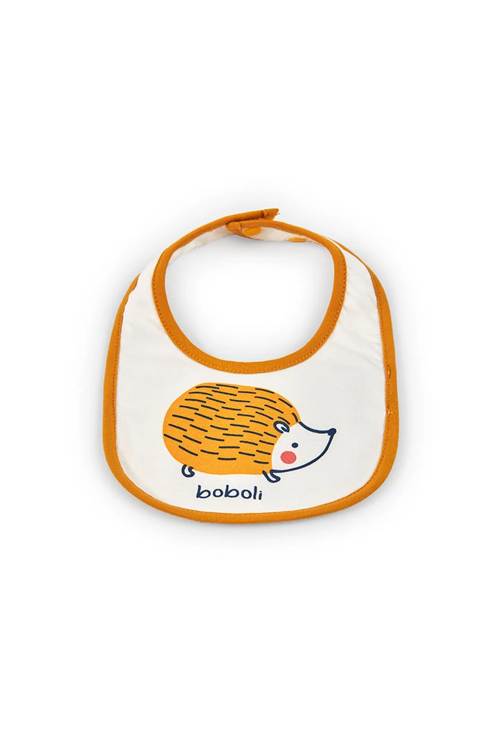 White baby bibs with animals