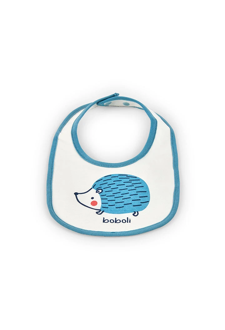 White baby bibs with animals