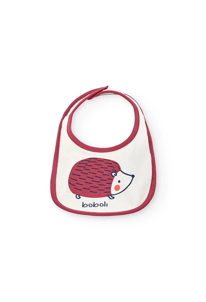 White baby bibs with animals