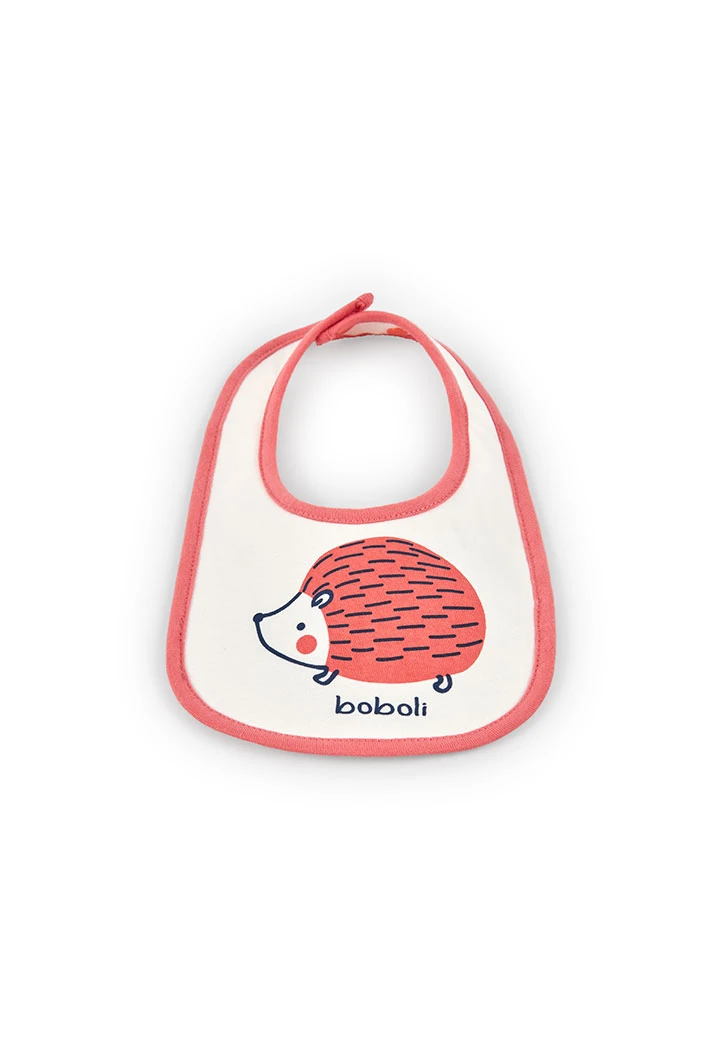 White baby bibs with animals