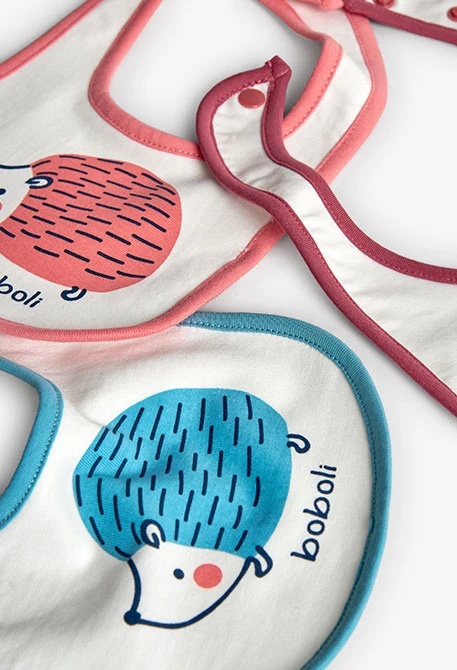 Bavoirs pour bébé blancs avec des animaux
