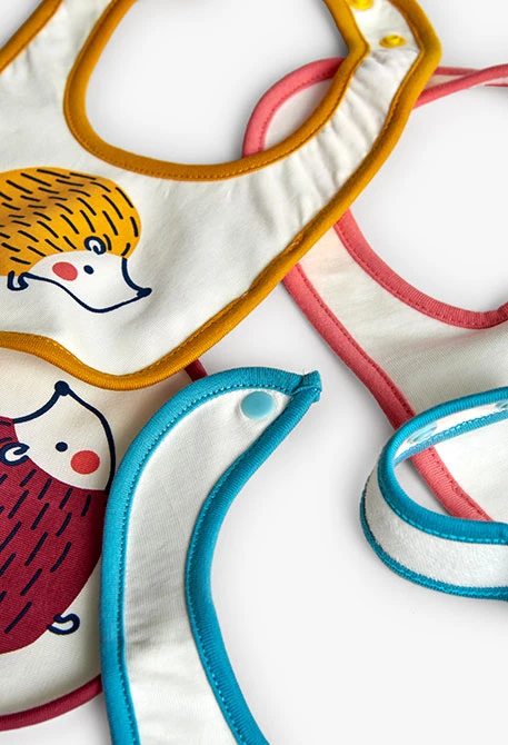 Bavoirs pour bébé blancs avec des animaux
