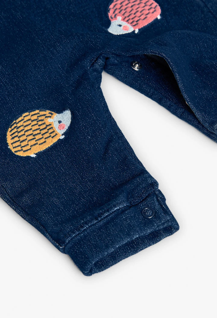Babyset mit blauen Tieren