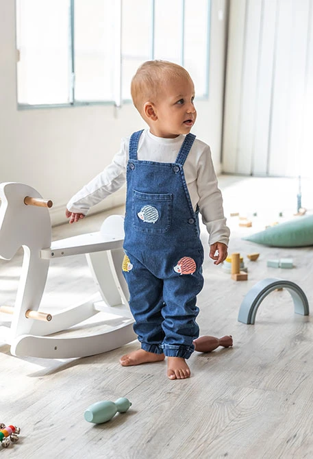 Ensemble bébé d´animaux bleu