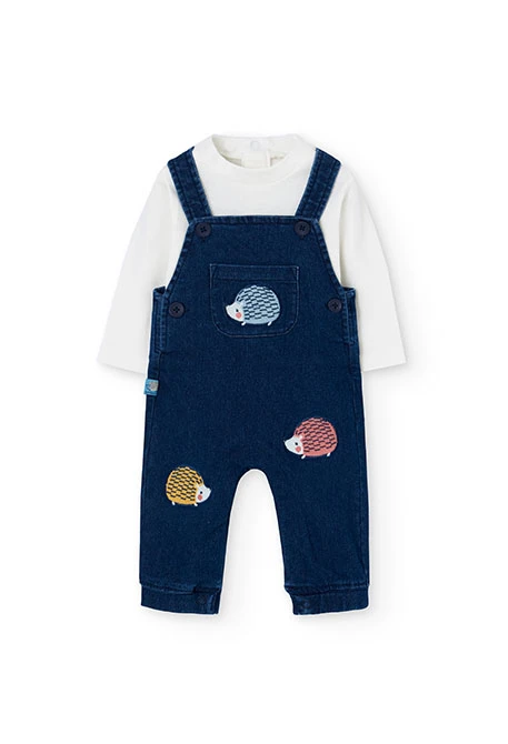 Ensemble bébé d´animaux bleu