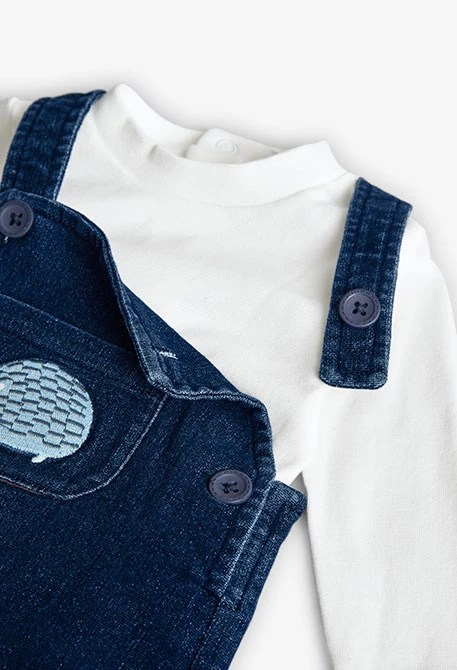 Ensemble bébé d´animaux bleu