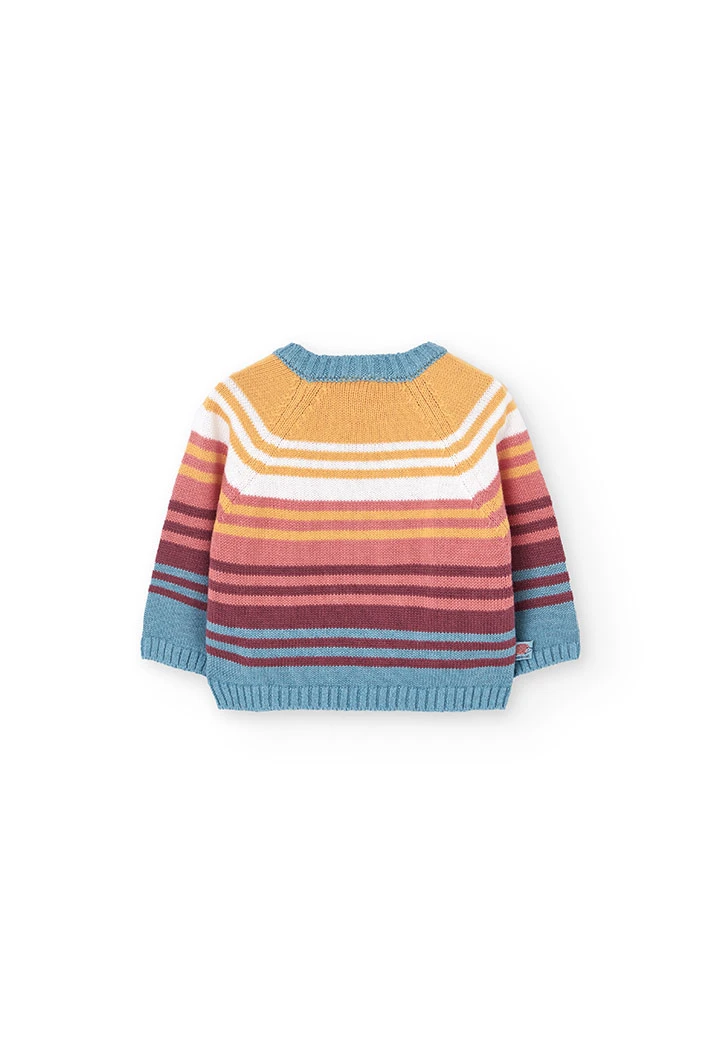 Yellow knitted baby jumper